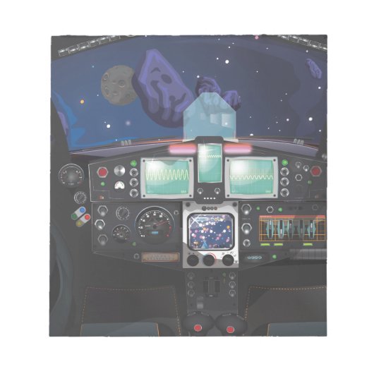Bloc-note Console de vaisseau spatial (Devant)
