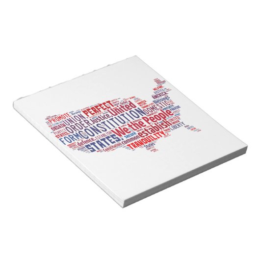 Bloc-note Constitution des États-Unis en forme de USA (Incliné)