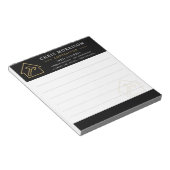 Bloc-note Construction Company Black Gold Notepad (Incliné)
