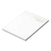 Bloc-note Consultant en droit or et blanc Profession (Tourné)