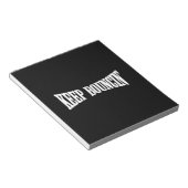 Bloc-note Continuez à rebondir. (Incliné)