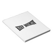 Bloc-note Continuez à rebondir (Incliné)