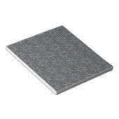 Bloc-note Contour d'étoile bleue sur gris (Incliné)