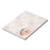 Bloc-note Cookie Cœur Rose Chocolat (Tourné)