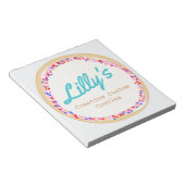 Bloc-note Cookie personnalisé ou Cupcake (Incliné)