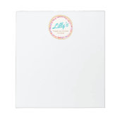 Bloc-note Cookie personnalisé ou Cupcake (Devant)