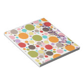 Bloc-note Cool coloré tendance bulles  pois (Incliné)