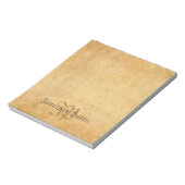 Bloc-note Cool de Modèle de monogramme de texte manuscrit vi (Tourné)