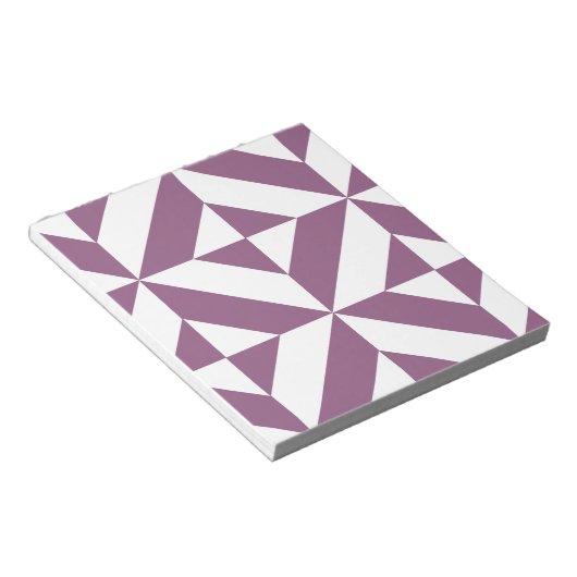 Bloc-note Cool Grape Geometric Deco Cube Pattern (Incliné)