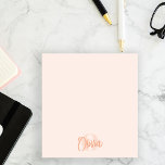 Bloc-note Cool Monochrome Blush rose tendance Monogramme<br><div class="desc">Améliorez votre expérience de prise de notes grâce à nos notes Monochrome Cool de script Monogram Monogram Post-it - le mélange parfait de style et de fonctionnalité. Ces notes postales personnalisées sont conçues pour ajouter une touche de sophistication à vos tâches quotidiennes. Le monogramme de script tendance, combiné à l'élégante...</div>