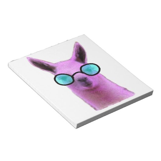 Bloc-note Cool Pink Llama ! (Incliné)