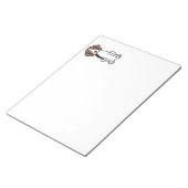 Bloc-note Coonhound Walker Tree Dog Cartoon (Incliné)