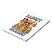 Bloc-note Copie Basset Hound (Tourné)