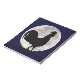 Bloc-note Coq au clair de lune