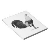 Bloc-note Coq de combat gris canard (Incliné)