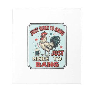Bloc-note Coq drôle gravure vintage design de t-shirt (2)_1