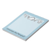 Bloc-note Coques personnalisables en couleur (Tourné)