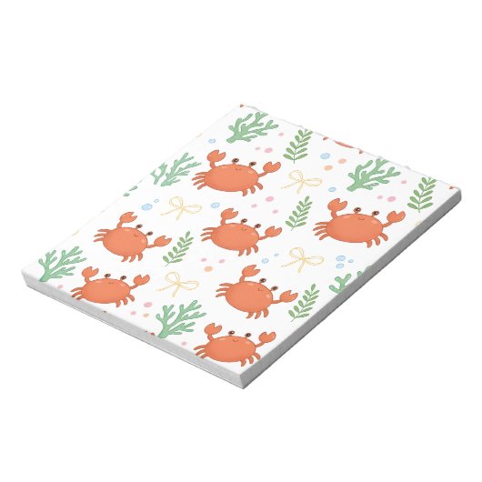 Bloc-note Coquette Marine Life - Crabe (Tourné)