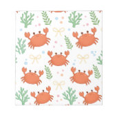 Bloc-note Coquette Marine Life - Crabe (Devant)