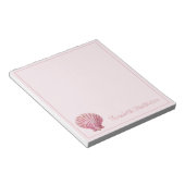 Bloc-note Coquillage Rose de Mer Personnalisé (Incliné)