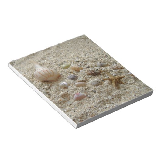 Bloc-note Coquillages Dans Le Sable (Incliné)
