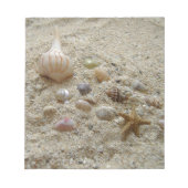 Bloc-note Coquillages Dans Le Sable (Devant)