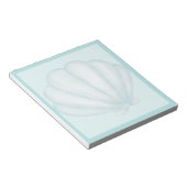 Bloc-note Coquille bleu ciel (Incliné)
