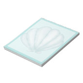 Bloc-note Coquille bleu ciel (Tourné)