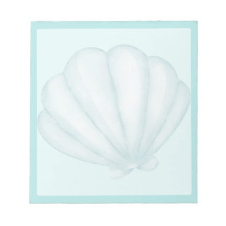 Bloc-note Coquille bleu ciel