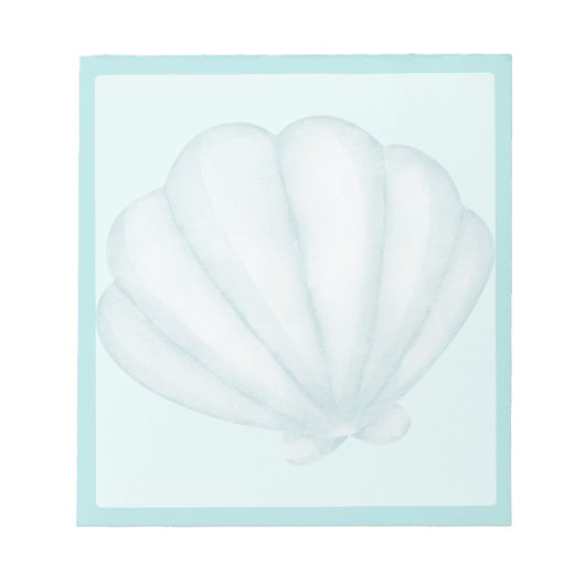 Bloc-note Coquille bleu ciel (Devant)