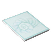 Bloc-note Coquille Cyan (Incliné)