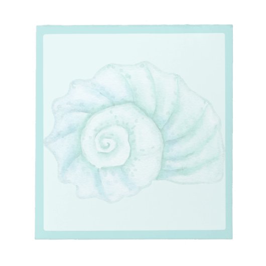 Bloc-note Coquille Cyan (Devant)