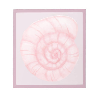 Bloc-note Coquille Rose 2
