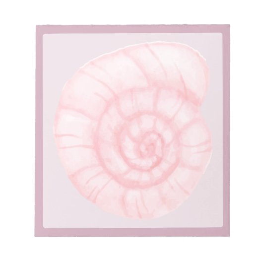 Bloc-note Coquille Rose 2 (Devant)