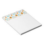 Bloc-note Coquilles Marines Fleur Orange (Incliné)