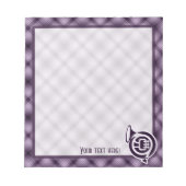 Bloc-note Cor d'harmonie violet français (Devant)