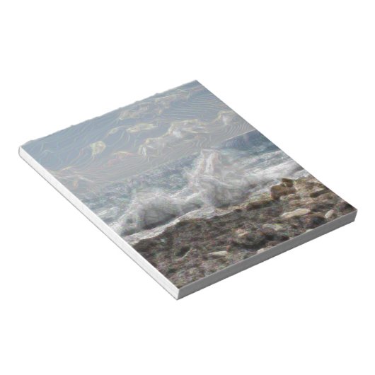 Bloc-note Corail et vagues (Incliné)