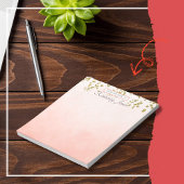 Bloc-note Coral Ombre Gold Sequin Fall