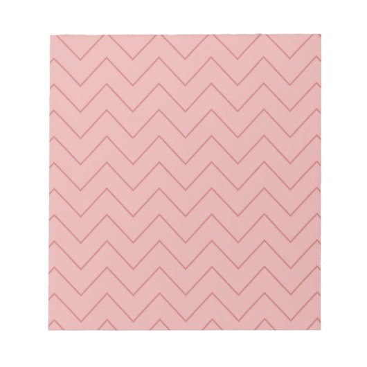 Bloc-note Coral Pink Chevron (Devant)