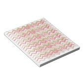 Bloc-note Coral Spice Scribble ZigZag Chevron Motif (Incliné)