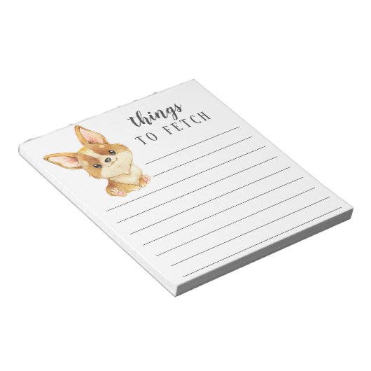 Bloc-note Corgi à extraire (Incliné)