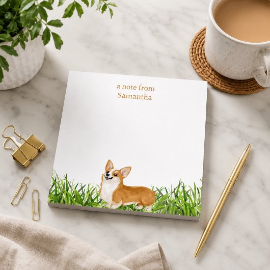 Bloc-note Corgi Chien Personnalisé Mignon