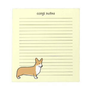 Bloc-note Corgi gallois de Cute Pembroke
