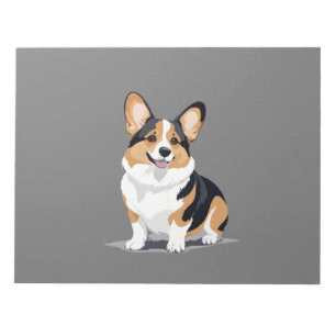 Bloc-note Corgi Vector Graphisme Art Portrait Animal Spirit