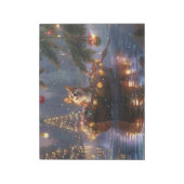 Bloc-note Corgi Voyage de Noël Festif (Tourné)