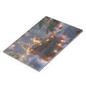 Bloc-note Corgi Voyage de Noël Festif (Incliné)