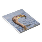 Bloc-note Cormoran avec un poisson (Incliné)