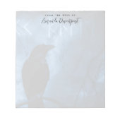 Bloc-note Corneille noire avec runes style gothique foncé (Devant)