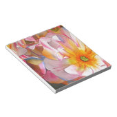 Bloc-note Cornelia rose en rose pastel aquarelle (Incliné)