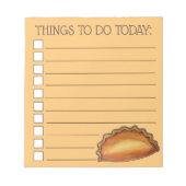 Bloc-note Cornish Pasty UK British Meat Pie Savoureuse (Devant)